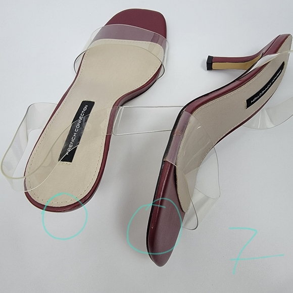French Connection Womens Tia Heeled Sandal Red Clear Straps Heels Different Sz. - Picture 14 of 15
